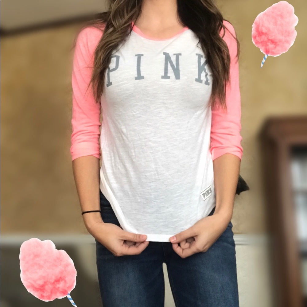 PINK baseball tee